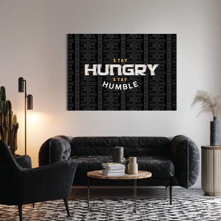 Η εικόνα στον καμβά Stay Hungry, Stay Humble - Motivation Quote - εικόνα 3