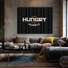 Η εικόνα στον καμβά Stay Hungry, Stay Humble - Motivation Quote - εικόνα 4