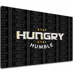 Η εικόνα στον καμβά Stay Hungry, Stay Humble - Motivation Quote - εικόνα 2