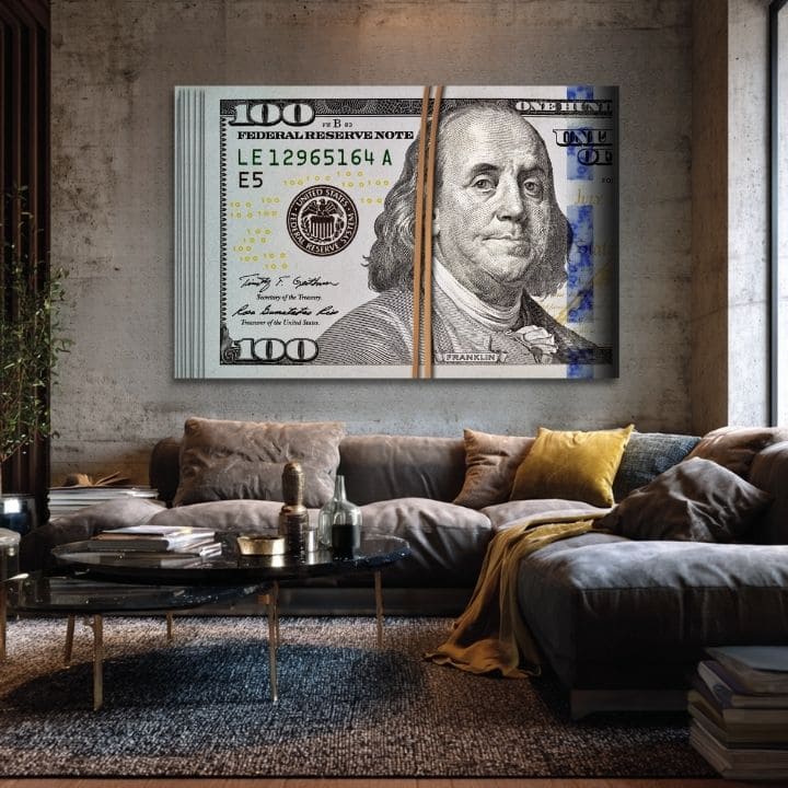 Η εικόνα στον καμβά Benjamin Franklin - Σύμβολο της Σοφίας - εικόνα 3