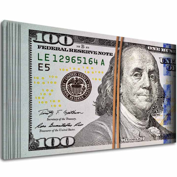 Η εικόνα στον καμβά Benjamin Franklin - Σύμβολο της Σοφίας - εικόνα 2