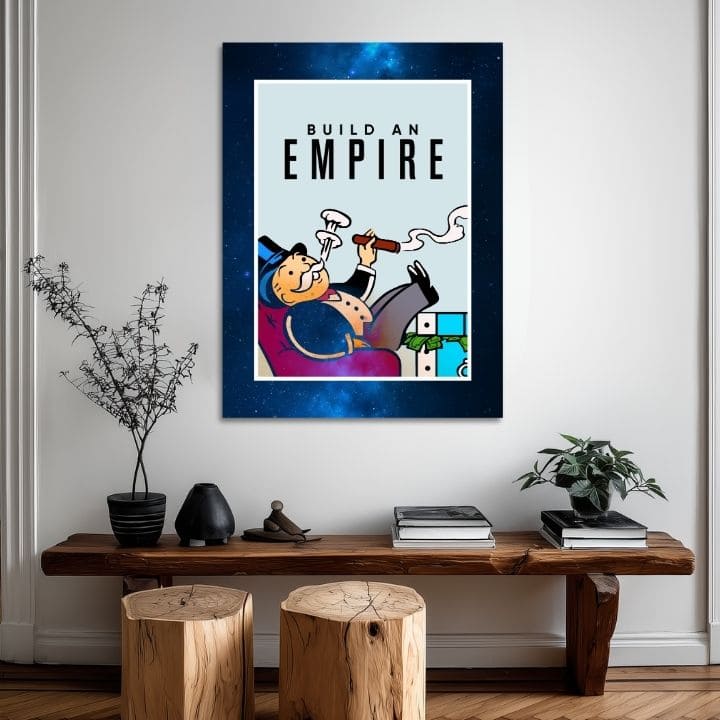 Εικόνα σε καμβά BUILD AN EMPIRE - Business Quote - εικόνα 4