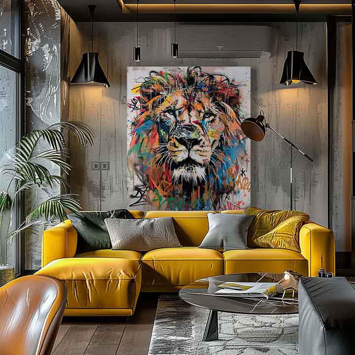 Εικόνα GRAFFITI LION - εικόνα 2