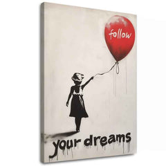 Εικόνα FOLLOW YOUR DREAMS | Ιταλικός καμβάς | διαφορετικές διαστάσεις
