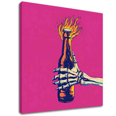 Εικόνα BURNING BOTTLE | Ιταλικός καμβάς | διαφορετικές διαστάσεις