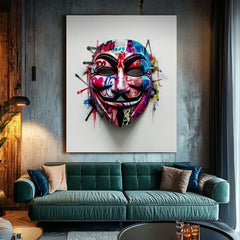 Εικόνα ANONYMOUS MASK | Ιταλικός καμβάς | διαφορετικές διαστάσεις