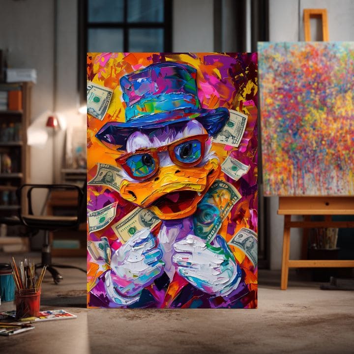 Εικόνα MONEY DUCK | Ιταλικός καμβάς