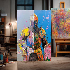 Εικόνα GRAFFITI KNIGHT | Ιταλικός καμβάς - εικόνα 3