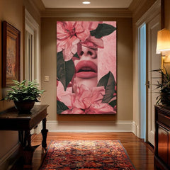 Εικόνα FLORAL LIPS | Ιταλικός καμβάς - εικόνα 3