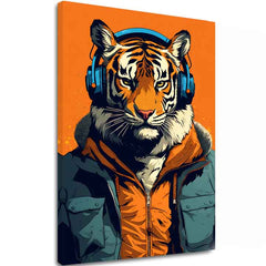 Εικόνα TIGER VIBES | Ιταλικός καμβάς - εικόνα 2