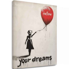 Εικόνα FOLLOW YOUR DREAMS | Ιταλικός καμβάς - εικόνα 2