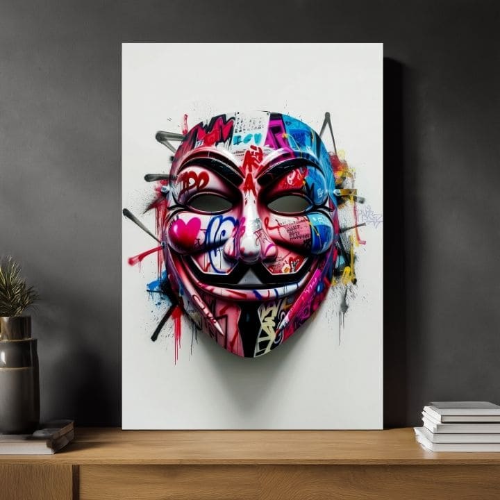 Εικόνα ANONYMOUS MASK | Ιταλικός καμβάς