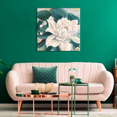 Η εικόνα σε καμβά KITTICA WITH GREEN LEAVES Discount 60% 60X60 cm