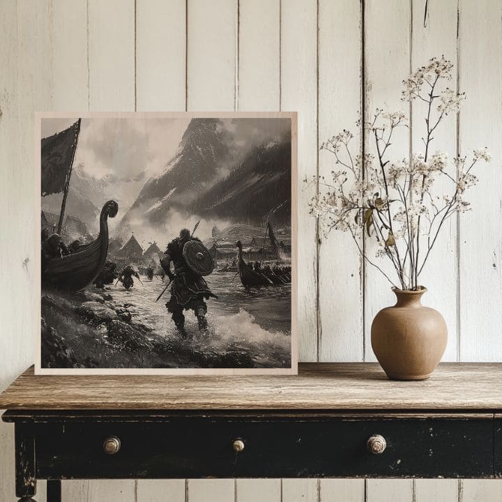 Η εικόνα στο ξύλο - Άφιξη των Βίκινγκς