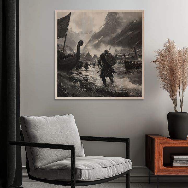 Η εικόνα στο ξύλο - Άφιξη των Βίκινγκς