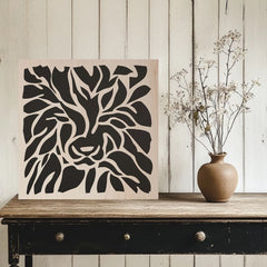 Ξύλινη ζωγραφική Aslan - Βασιλιάς των Βόρειων Δασών