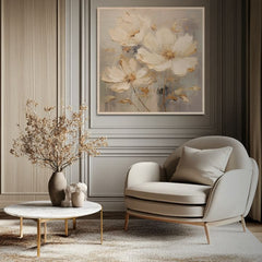 Ξύλινη ζωγραφική - Ανθισμένος σκανδιναβικός κήπος