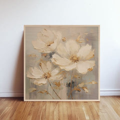 Ξύλινη ζωγραφική - Ανθισμένος σκανδιναβικός κήπος