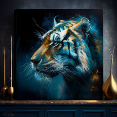Διακοσμητική ζωγραφική σε καμβά - PREMIUM ART - Tiger's Mighty Spirit