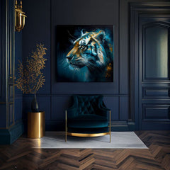 Διακοσμητική ζωγραφική σε καμβά - PREMIUM ART - Tiger's Mighty Spirit - εικόνα 3