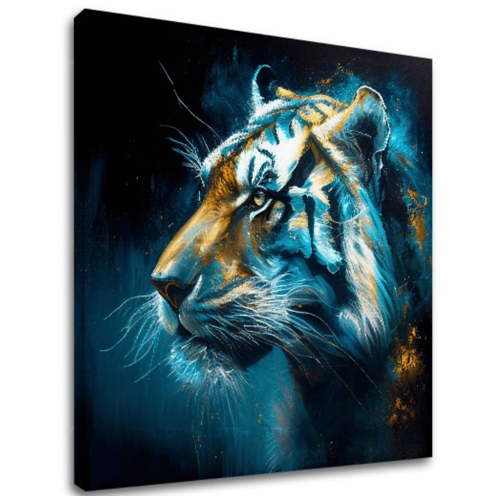 Διακοσμητική ζωγραφική σε καμβά - PREMIUM ART - Tiger's Mighty Spirit - εικόνα 2