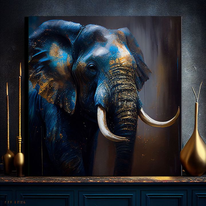 Διακοσμητική ζωγραφική σε καμβά - PREMIUM ART - Graceful Giant of Savannah