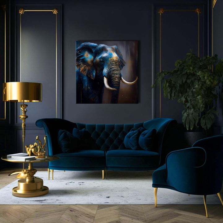 Διακοσμητική ζωγραφική σε καμβά - PREMIUM ART - Graceful Giant of Savannah - εικόνα 4