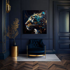 Διακοσμητική ζωγραφική σε καμβά - PREMIUM ART - Spotted Hunter's Elegance - εικόνα 3