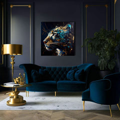 Διακοσμητική ζωγραφική σε καμβά - PREMIUM ART - Spotted Hunter's Elegance - εικόνα 4
