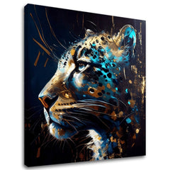 Διακοσμητική ζωγραφική σε καμβά - PREMIUM ART - Spotted Hunter's Elegance - εικόνα 2
