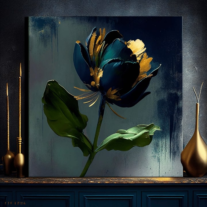 Μοντέρνοι πίνακες ζωγραφικής σε καμβά - Garden's Vibrant Heartbeat