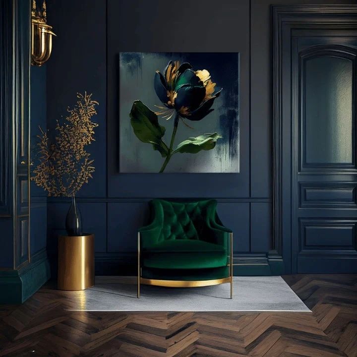 Μοντέρνοι πίνακες ζωγραφικής σε καμβά - GARDEN'S VIBRANT HEARTBEAT Έκπτωση 30% 80X80 cm