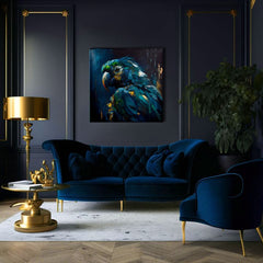 Διακοσμητική ζωγραφική σε καμβά - PREMIUM ART - RAINBOW FEATHERS IN FLIGHT Έκπτωση 30% 80X80 cm