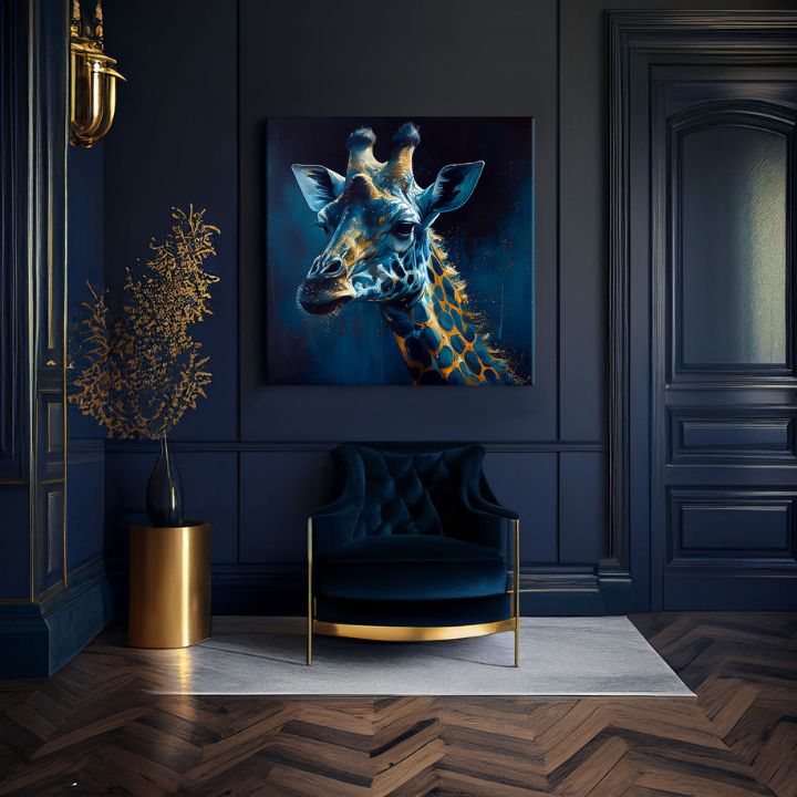 Διακοσμητική ζωγραφική σε καμβά - PREMIUM ART - Towering Majesty of Giraffe