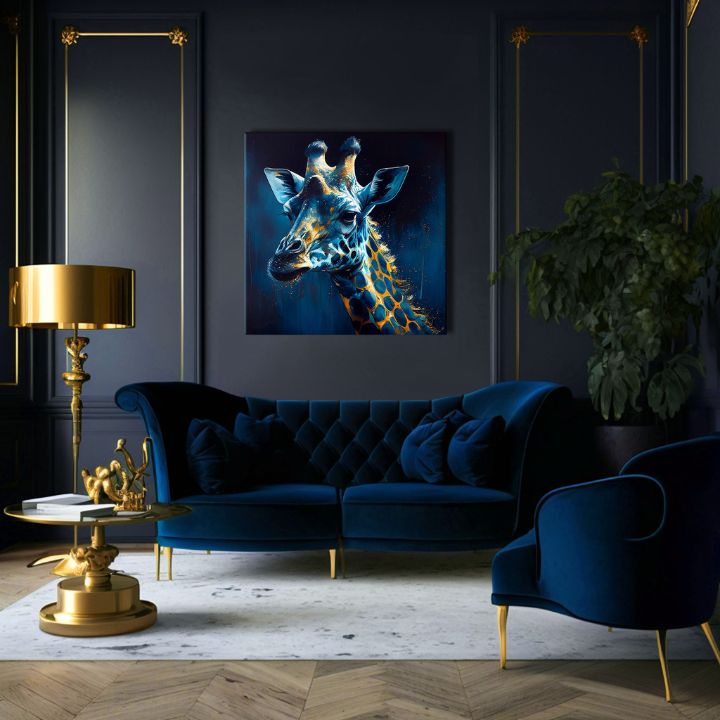 Διακοσμητική ζωγραφική σε καμβά - PREMIUM ART - Towering Majesty of Giraffe - εικόνα 4
