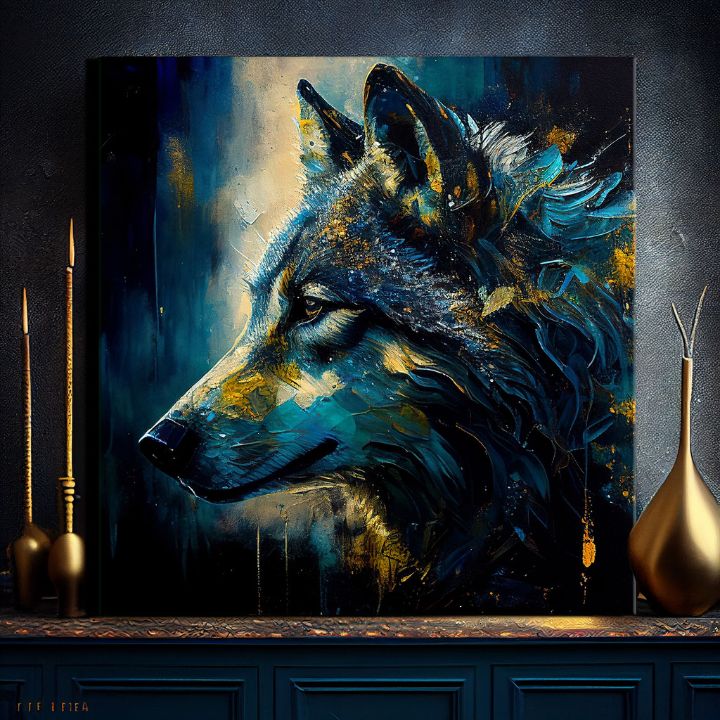 Διακοσμητική ζωγραφική σε καμβά - PREMIUM ART - Wilderness in Wolf Eyes