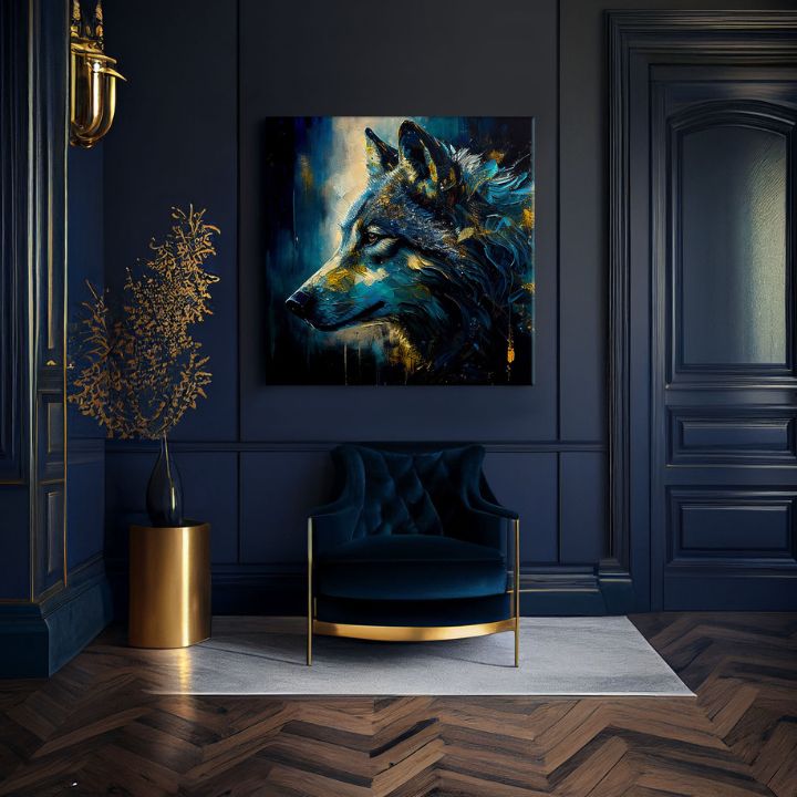 Διακοσμητική ζωγραφική σε καμβά - PREMIUM ART - Wilderness in Wolf Eyes - εικόνα 3