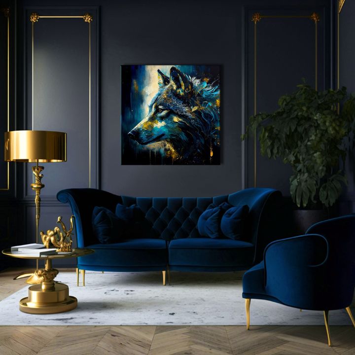Διακοσμητική ζωγραφική σε καμβά - PREMIUM ART - Wilderness in Wolf Eyes - εικόνα 4