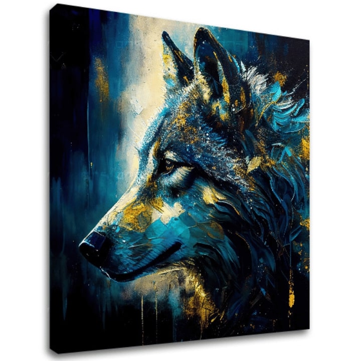 Διακοσμητική ζωγραφική σε καμβά - PREMIUM ART - Wilderness in Wolf Eyes - εικόνα 2