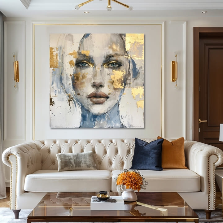 Κομψή εικόνα μιας γυναίκας Διεισδυτικό βλέμμα