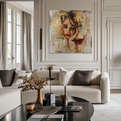 Κομψή εικόνα μιας γυναίκας Η χαριτωμένη μούσα