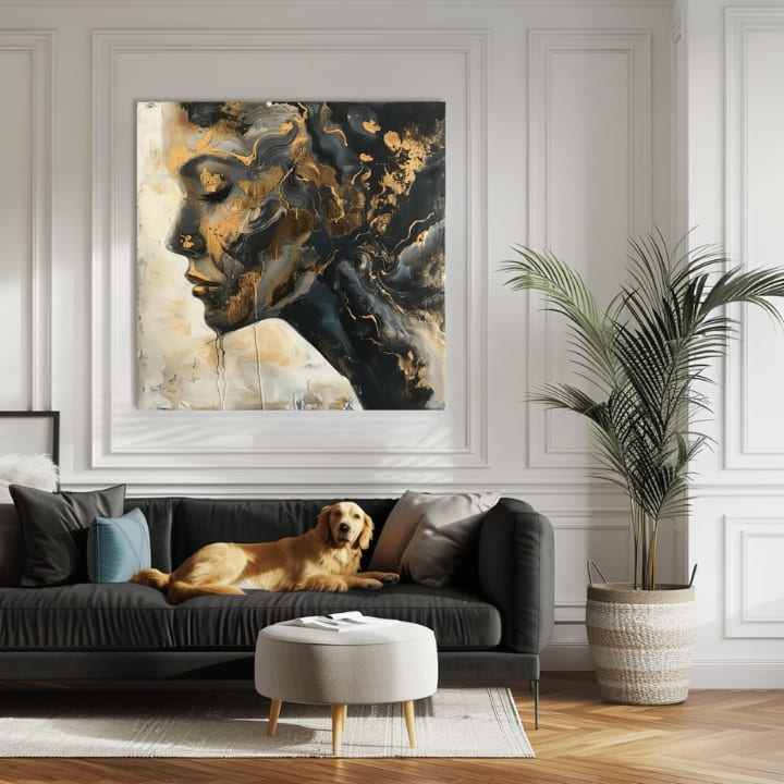 Κομψή εικόνα μιας γυναίκας διαλογισμού