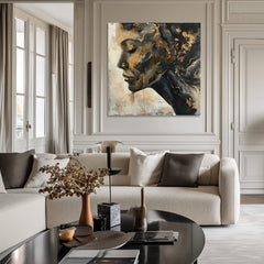 Κομψή εικόνα μιας γυναίκας διαλογισμού