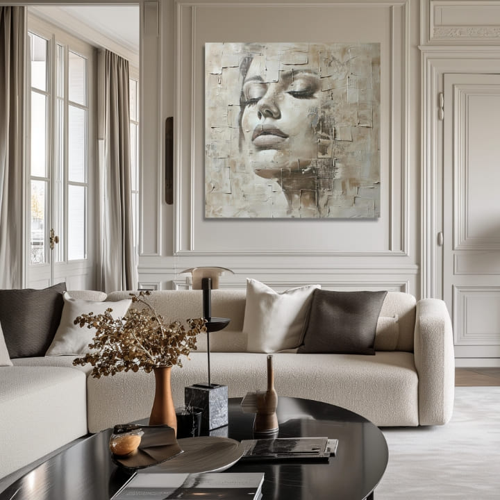 Κομψή εικόνα μιας γυναίκας Θεάς της Ειρήνης