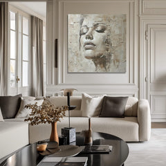 Κομψή εικόνα μιας γυναίκας Θεάς της Ειρήνης