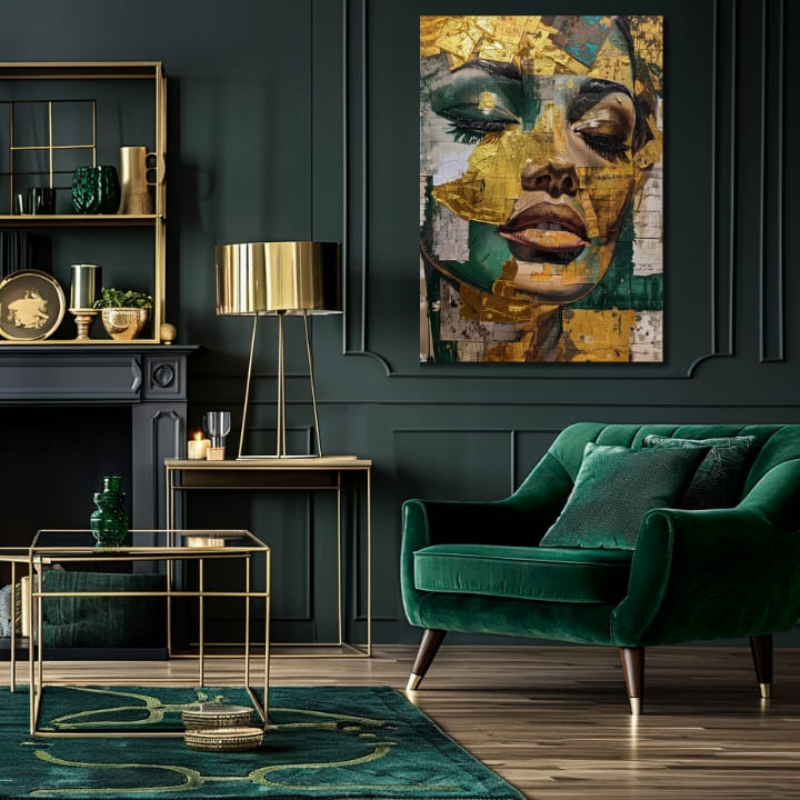 Κομψή εικόνα μιας γυναίκας Emerald όνειρο