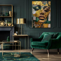 Κομψή εικόνα μιας γυναίκας Emerald όνειρο