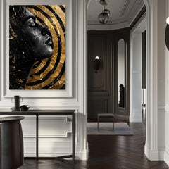 Κομψή εικόνα μιας γυναίκας Μυστήριο της νύχτας