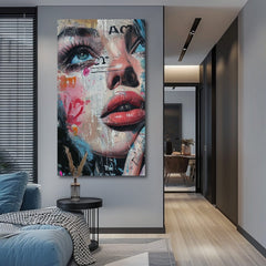 Κομψή εικόνα μιας γυναίκας Χρώματα του δρόμου