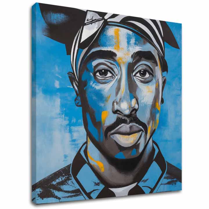 Tupac Shakur - Πίνακας με τον Rapper in Heaven | 100% πρωτότυπος πίνακας με ακρυλικά